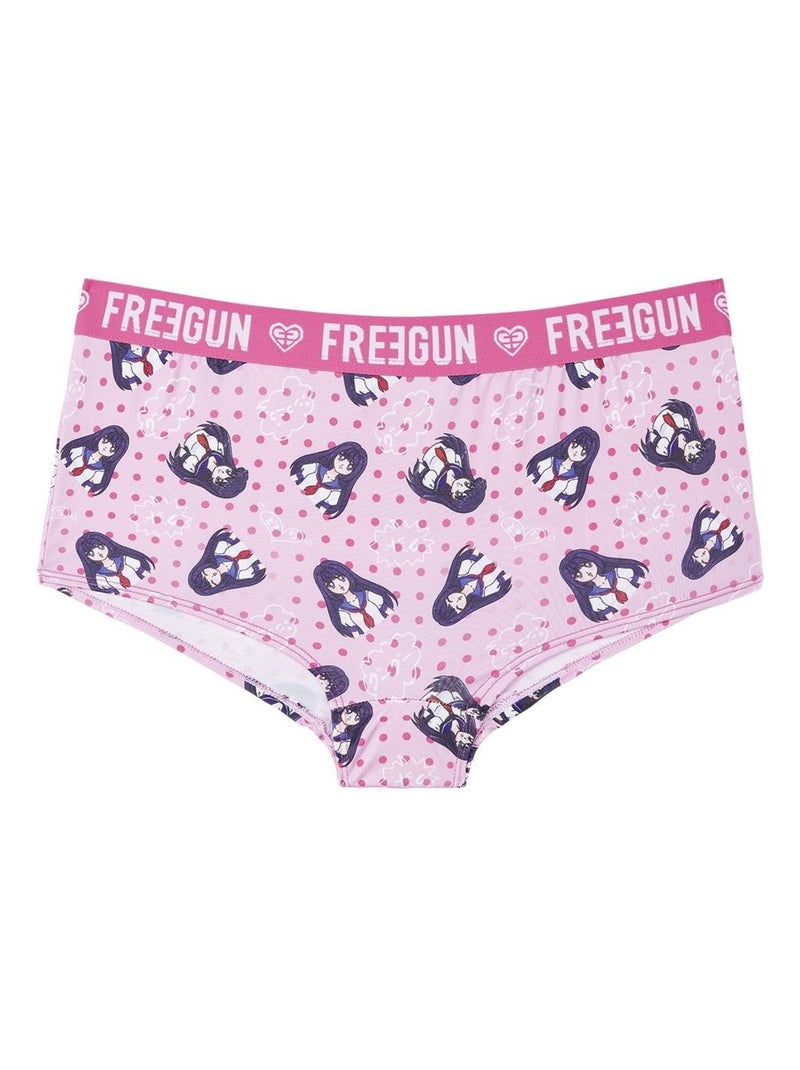 Lot de 3 Boxers femme Manga neon Freegun Violet - Kiabi