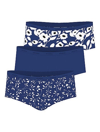 Lot de 3 boxers femme Ecopack Mode Athena