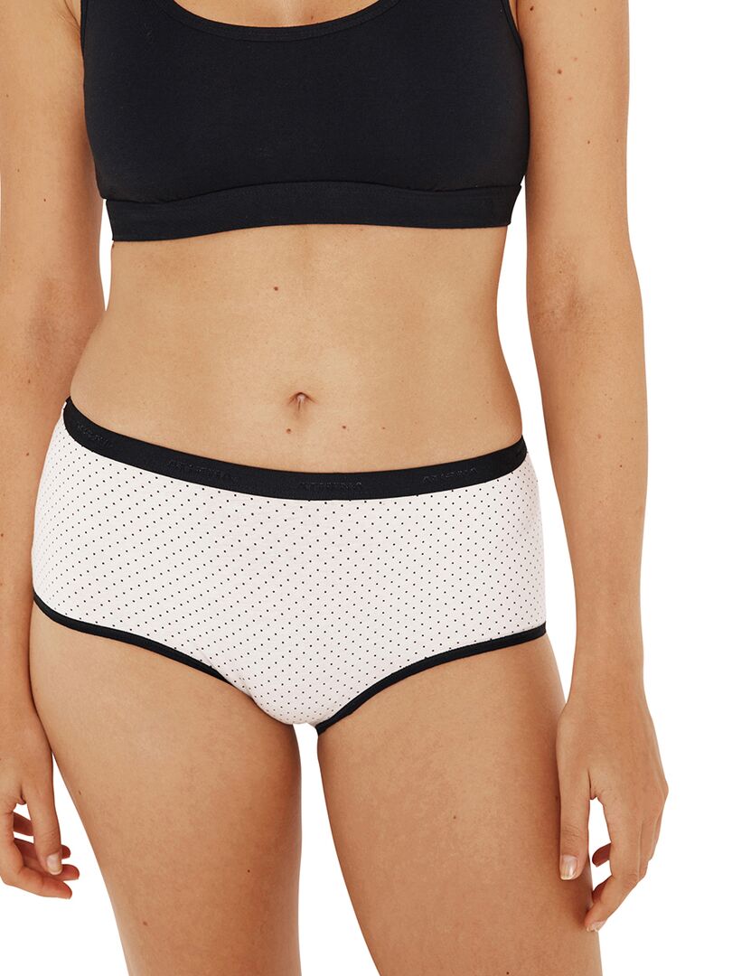 O'Neill Lot De 2 Boxers Sport Femme - Coton Biologique élastique, Noir Et Blanc, Tailles S à XL