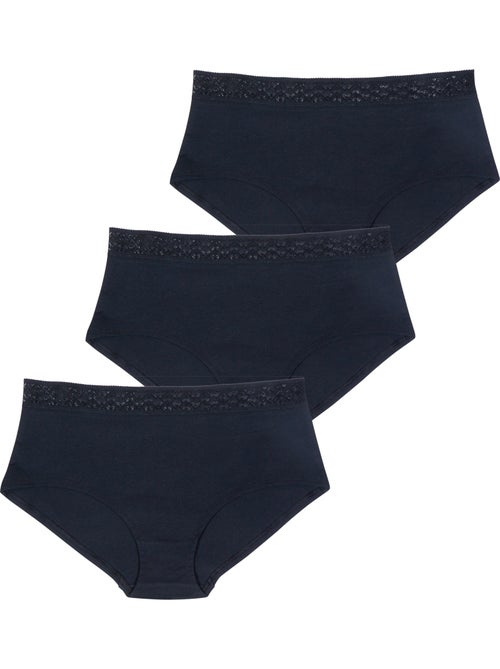 Lot de 3 boxers femme trio dentelle athena - Kiabi Lot de 3 boxers femme trio dentelle athena - Kiabi