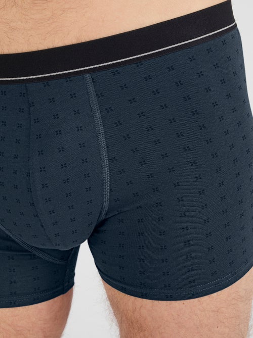 Lot de 3 boxers fermés coton biologique majoritaire - Damart - Kiabi