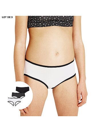 Lot de 3 boxers fille Ecopack Mode Athena