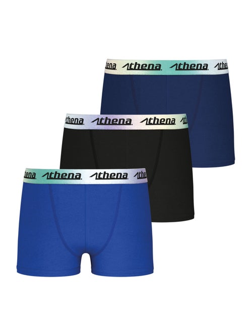 Lot de 3 boxers garçon Color Athena - Kiabi