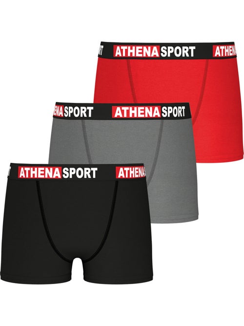 Lot de 3 boxers garçon Daily Sport Coton Athena - Kiabi Lot de 3 boxers garçon Daily Sport Coton Athena - Kiabi