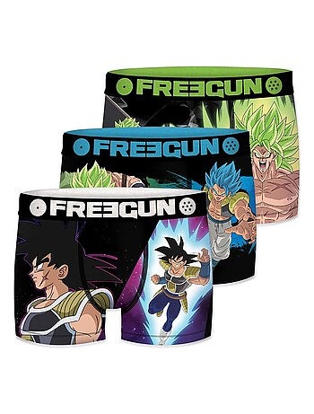 Lot de 3 Boxers garçon Dragon Ball Super Broly Freegun - Kiabi