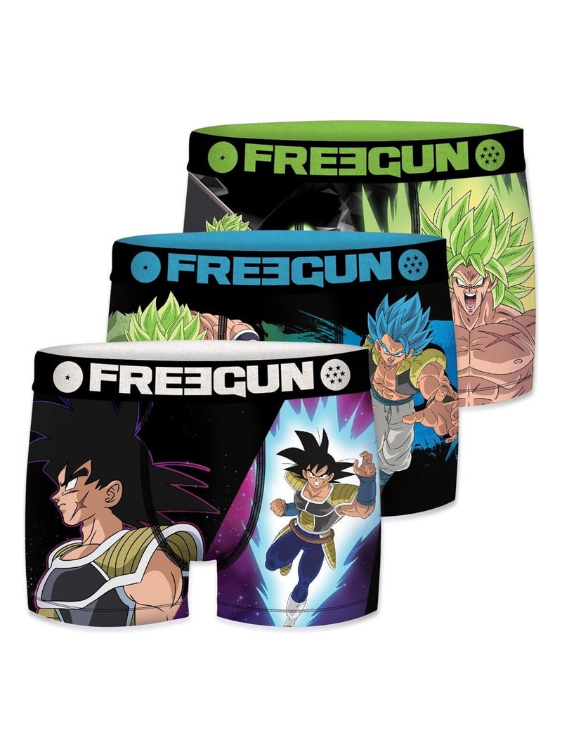 Lot de 3 Boxers garçon Dragon Ball Super Broly Freegun Vert - Kiabi