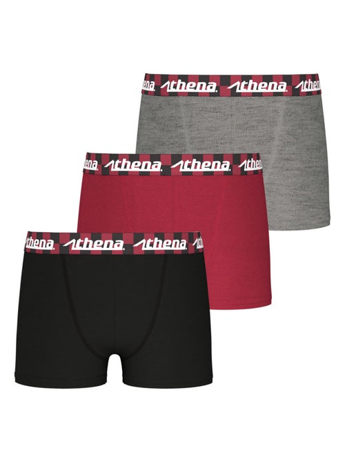 Lot de 3 boxers garçon Easy Fun Athena - Kiabi