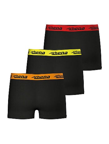 Lot de 3 boxers garçon Ecopack Trio Choc Athena