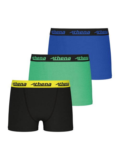 Lot de 3 boxers garçon Ecopack Trio Choc Athena - Kiabi