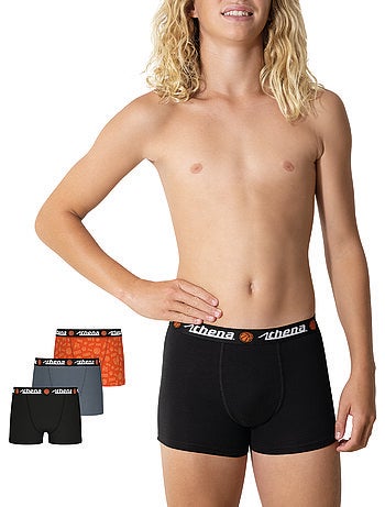 Lot de 3 boxers garçon Ecopack Trio Pop Athena