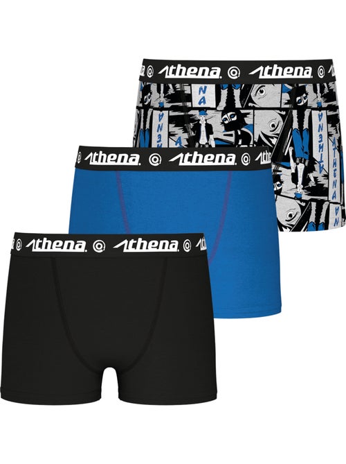 Lot de 3 boxers garçon Ecopack Trio Pop Athena - Kiabi Lot de 3 boxers garçon Ecopack Trio Pop Athena - Kiabi