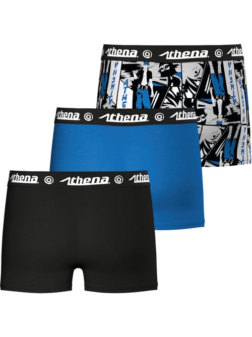 Lot de 3 boxers garçon Ecopack Trio Pop Athena - Kiabi Lot de 3 boxers garçon Ecopack Trio Pop Athena - Kiabi