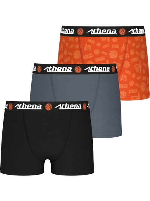 Lot de 3 boxers garçon Ecopack Trio Pop Athena - Kiabi Lot de 3 boxers garçon Ecopack Trio Pop Athena - Kiabi
