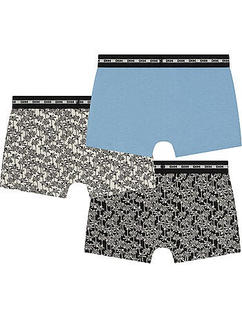 Lot de 3 boxers garçon Fashion Coton Stretch