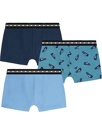 Lot de 3 boxers garçon fashion coton stretch