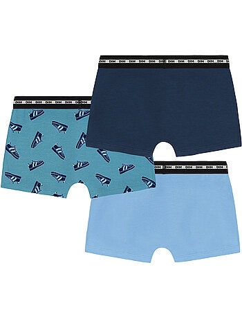 Lot de 3 boxers garçon fashion coton stretch