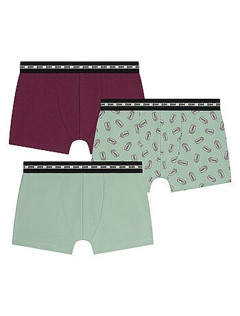Lot de 3 boxers garçon Fashion Coton Stretch