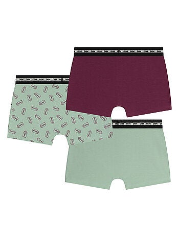 Lot de 3 boxers garçon Fashion Coton Stretch