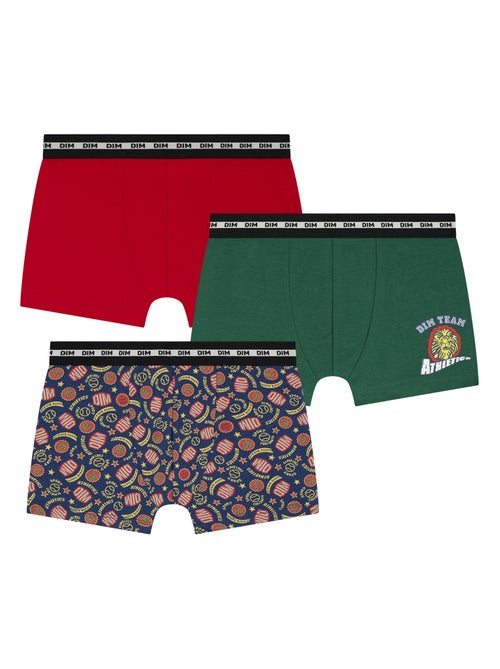 Lot de 3 boxers garçon Fashion Coton Stretch - Kiabi