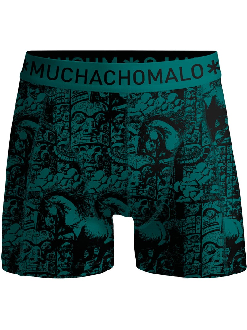 Lot de 3 boxers garçon Muchachomalo Noir Vert Noir - Kiabi
