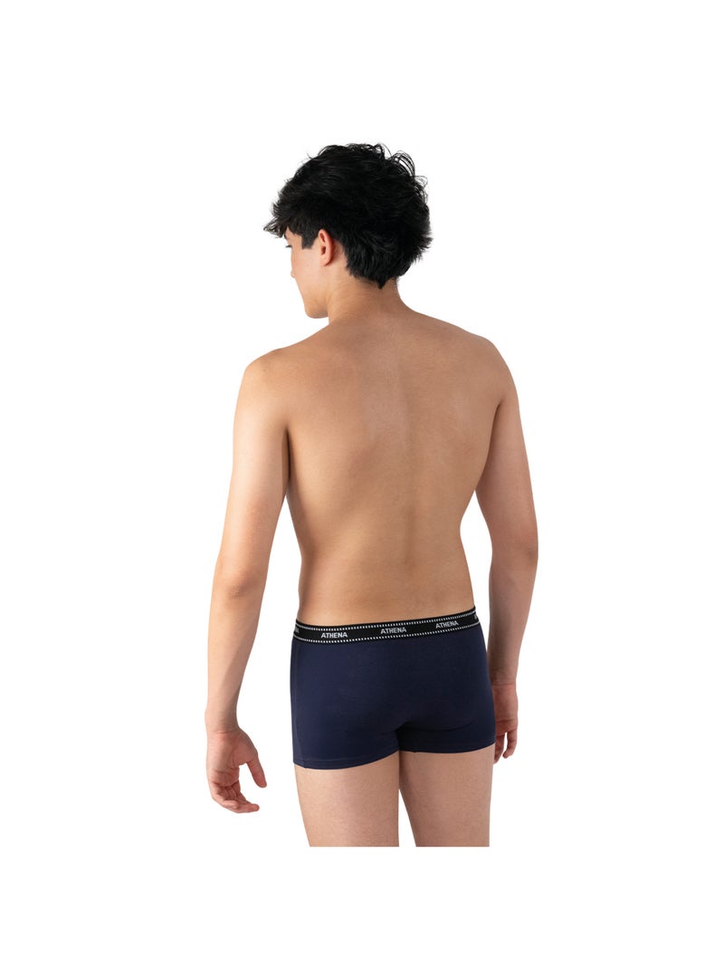 Lot de 3 boxers garçon My Petit Prix Athena Bleu Vert - Kiabi