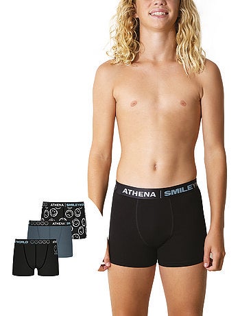 Lot de 3 boxers garçon SmileyWorld® I Athena