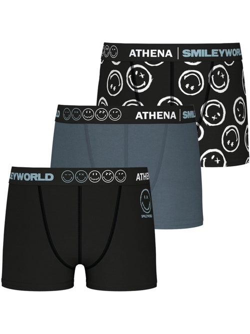 Lot de 3 boxers garçon SmileyWorld® I Athena - Kiabi