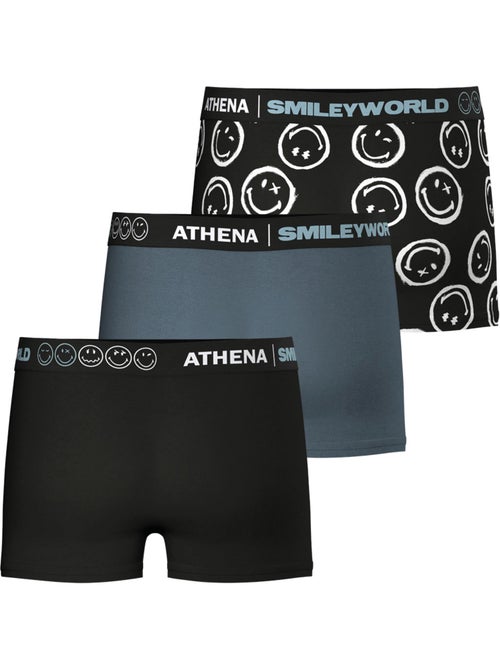 Lot de 3 boxers garçon SmileyWorld® I Athena - Kiabi