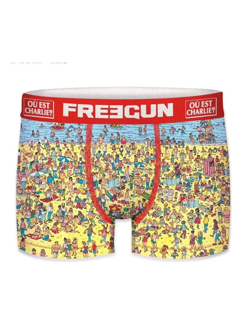 Lot de 3 boxers garçon Where Is Waldo Freegun Bleu - Kiabi