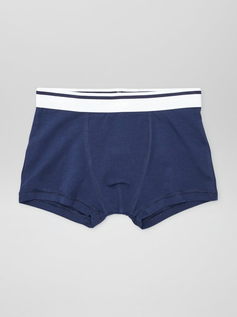 Lot de 3 boxers Gris/bleu marine - Kiabi