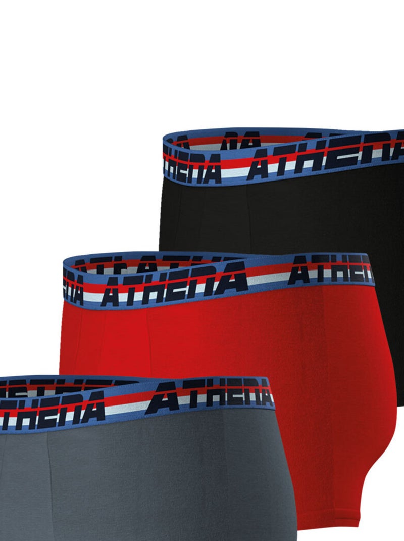 Lot de 3 boxers homme 720 Stretch Coton Athena Multicolore - Kiabi