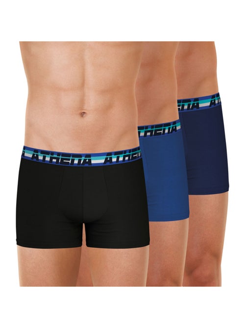 Lot de 3 boxers homme 720 Stretch Coton Athena - Kiabi