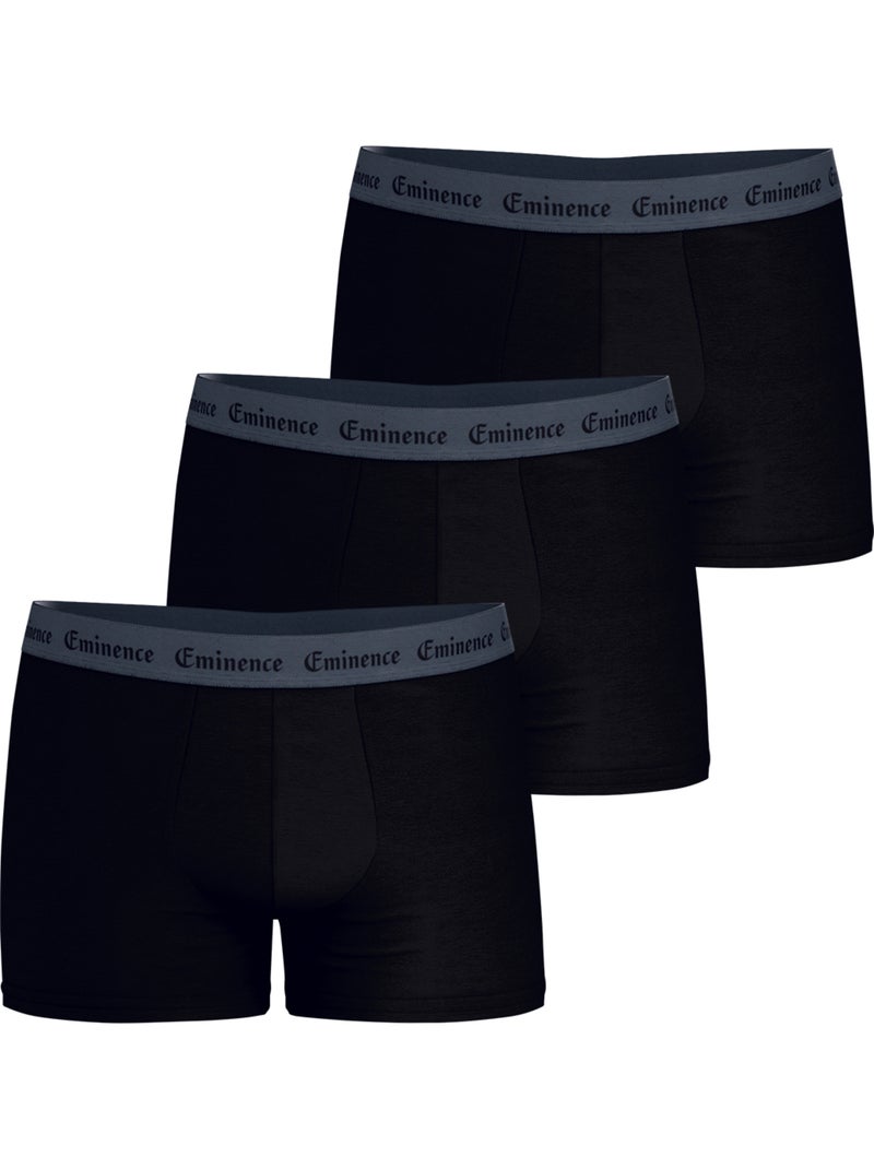 Lot de 3 boxers homme Allure Eminence Noir - Kiabi