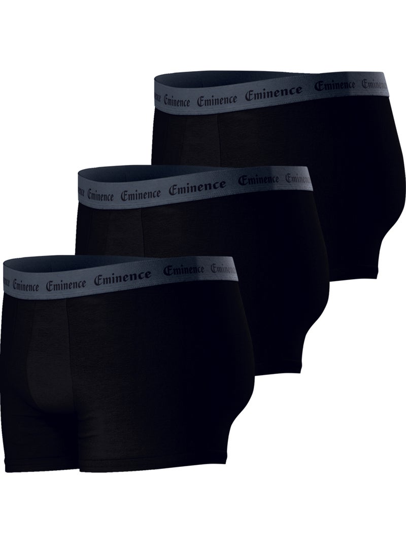 Lot de 3 boxers homme Allure Eminence Noir - Kiabi