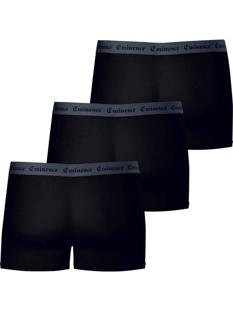 Lot de 3 boxers homme Allure Eminence Noir - Kiabi