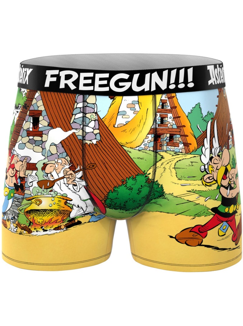 Lot de 3 boxers homme asterix freegun Jaune - Kiabi