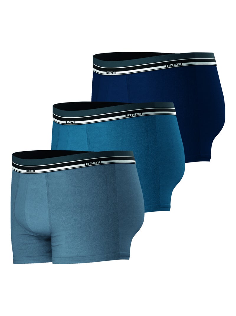 Lot de 3 boxers homme Athena Bleu - Kiabi