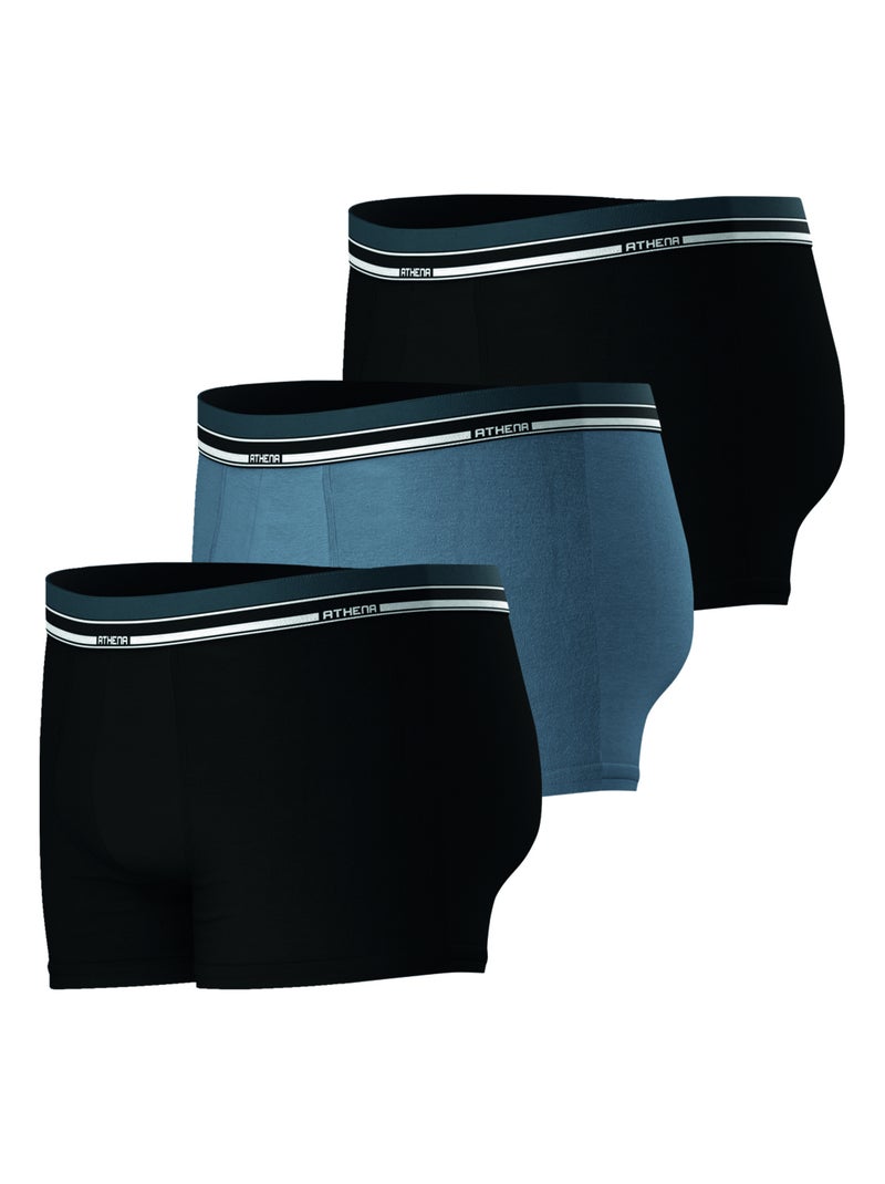 Lot de 3 boxers homme Athena Noir - Kiabi