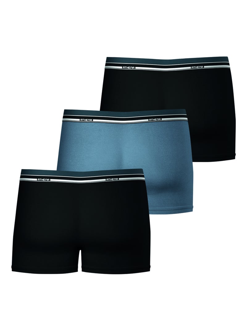 Lot de 3 boxers homme Athena Noir - Kiabi