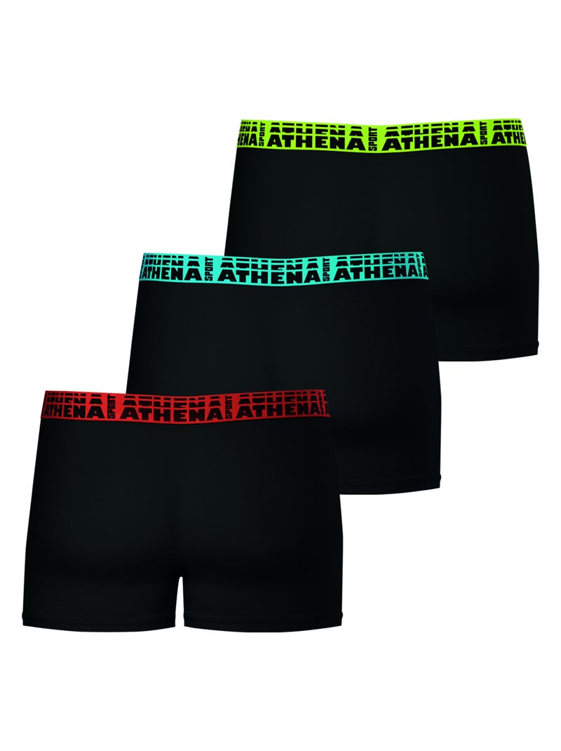 Lot de 3 boxers homme Athena Noir - Kiabi
