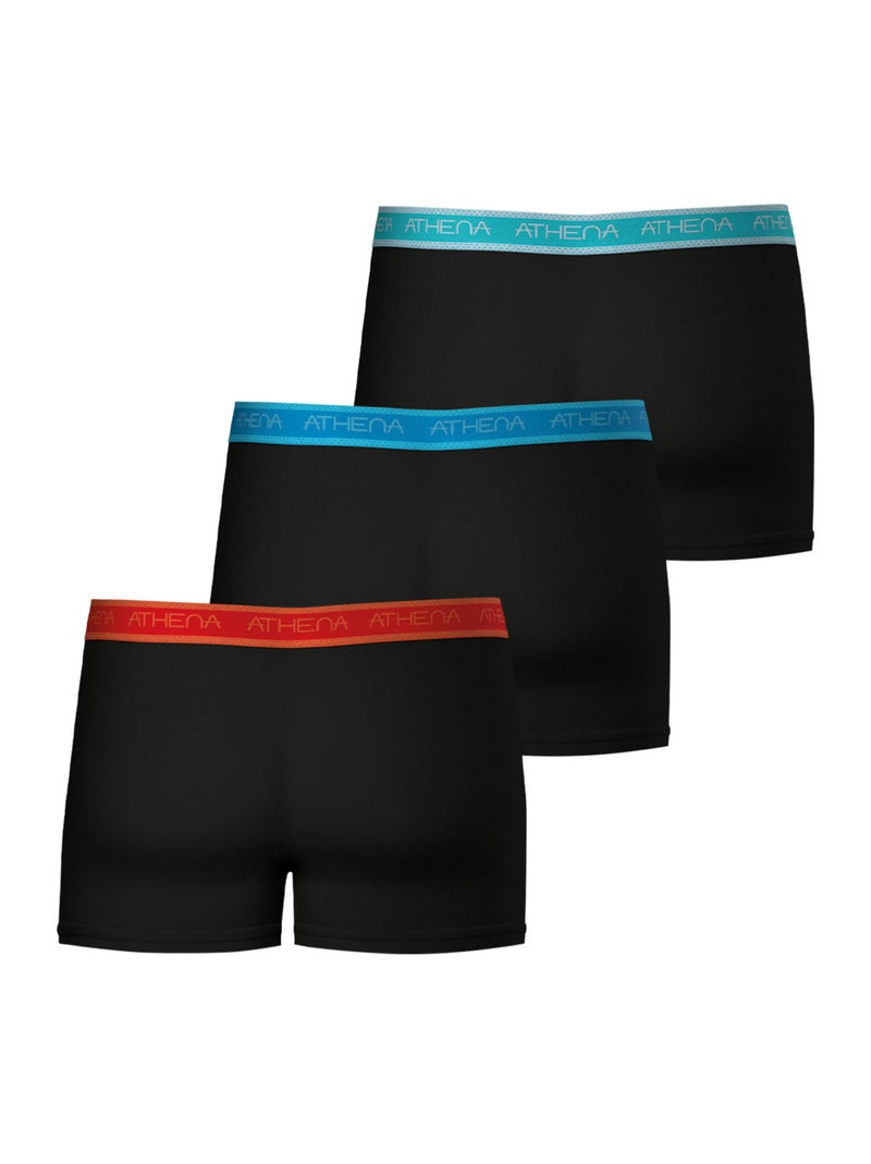 Lot de 3 boxers homme Athena Noir Multicolore - Kiabi