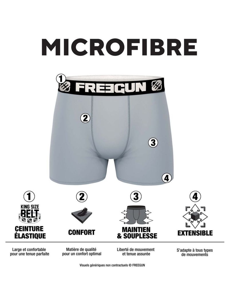 Lot de 3 boxers homme Attack On Titan Freegun Noir - Kiabi