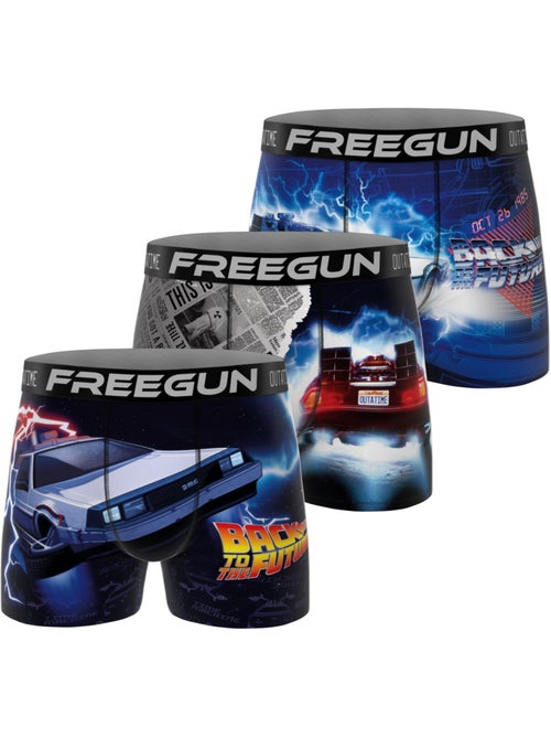 Lot de 3 boxers homme Back to the future Freegun - Kiabi