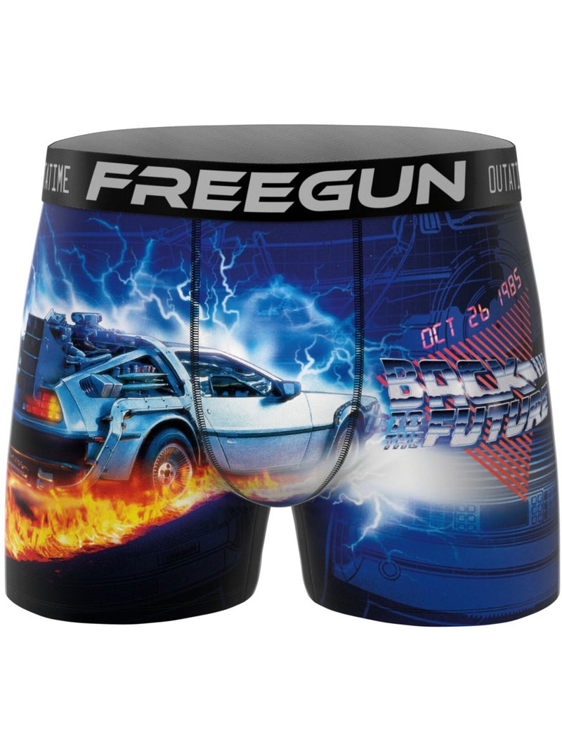 Lot de 3 boxers homme Back to the future Freegun Bleu - Kiabi