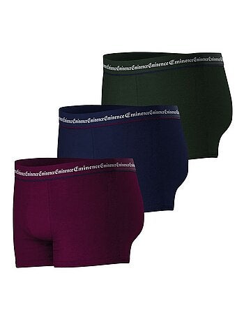 Lot de 3 boxers homme Business Eminence