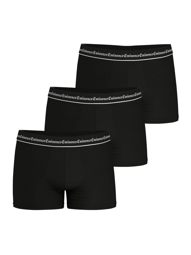 Lot de 3 boxers homme Business Eminence Noir - Kiabi