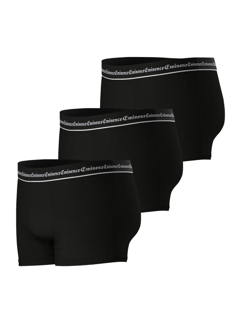 Lot de 3 boxers homme Business Eminence Noir - Kiabi