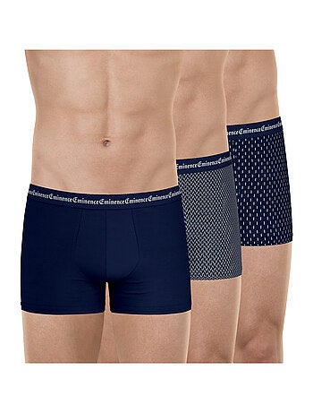 Lot de 3 boxers homme Business Print Eminence