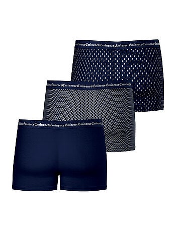 Lot de 3 boxers homme Business Print Eminence