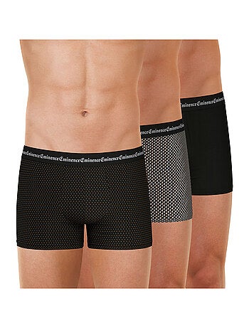 Lot de 3 boxers homme Business Print Eminence